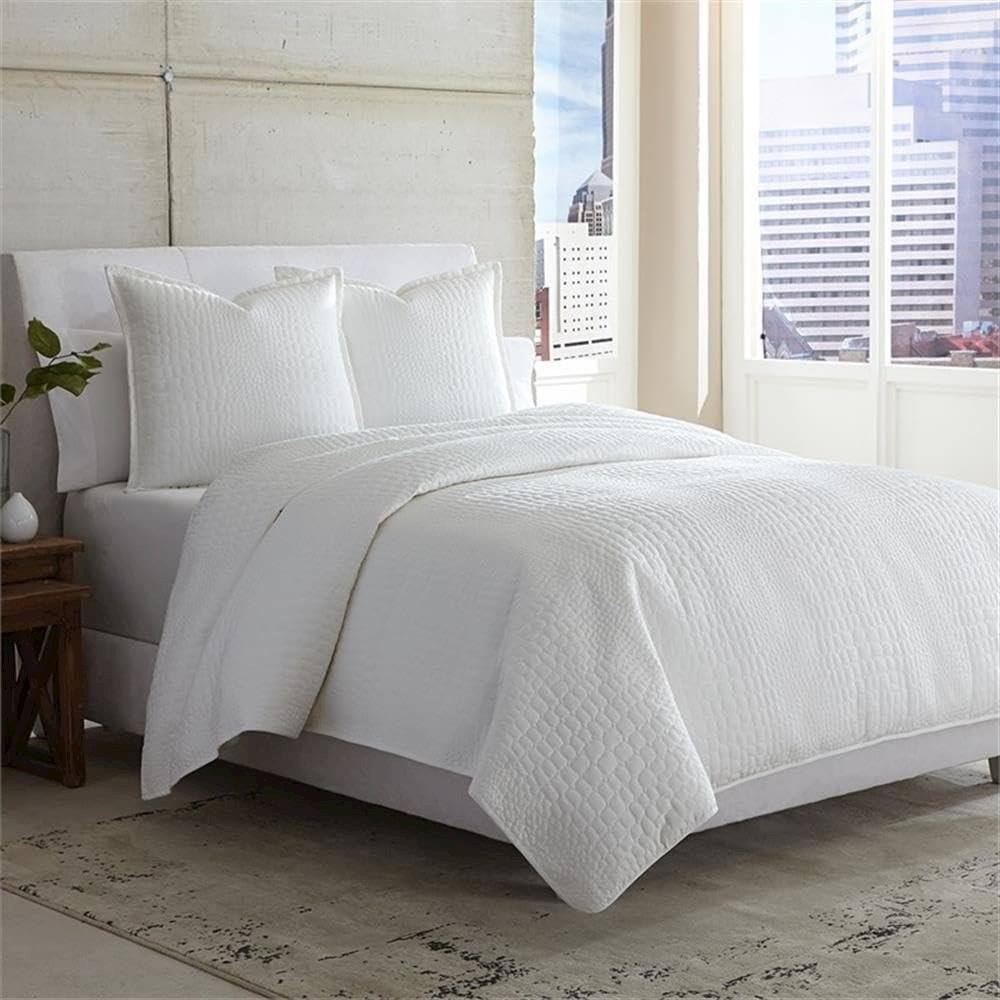 Ashworth 3-Piece Queen Coverlet/Duvet - White