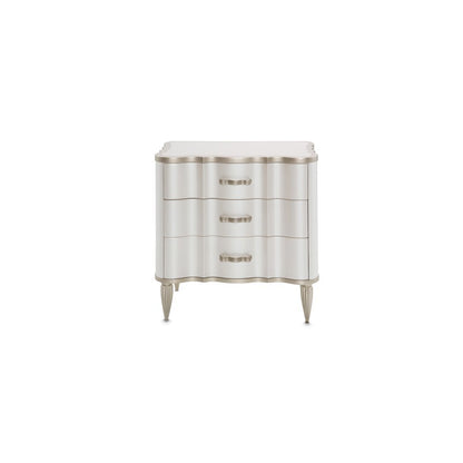 London Place Nightstand - Creamy Pearl