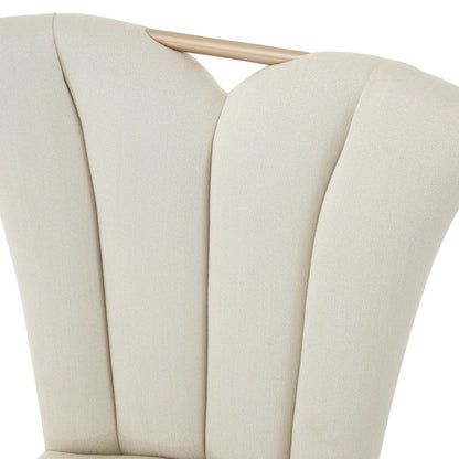 Elegant Upholstered Dining Chairs Set of 2 – Champagne Finished Side Chairs