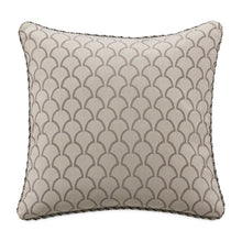 Moonbeam Paragon 20" Square Pillow, Set of 2 - Taupe/Silver