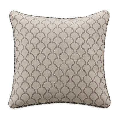 Moonbeam Paragon 20" Square Pillow, Set of 2 - Taupe/Silver