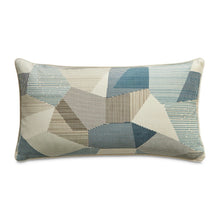 Renue Jetson 13" x 24" Velvet Throw Pillow, Set of 2 - Mineral Blue