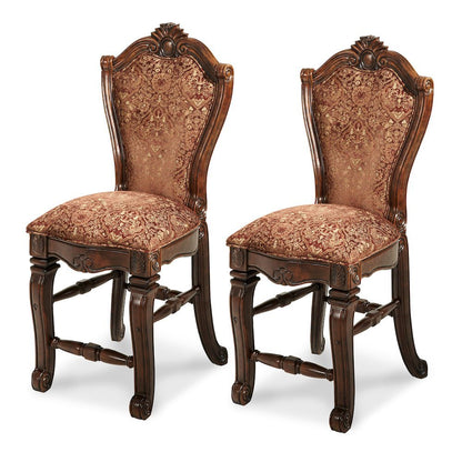 Windsor Court Counter Height Chair - Vintage Fruitwood Set of 2