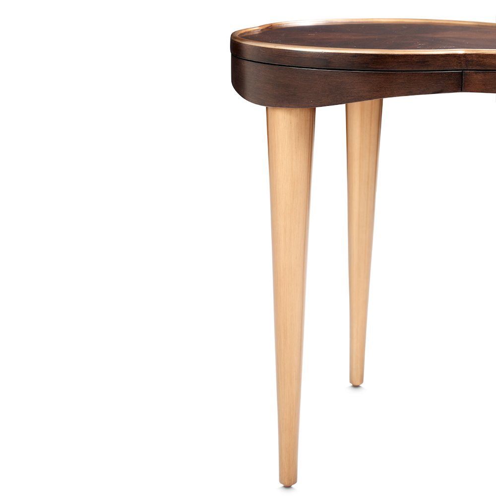 Camellia Field Chairside Table - Warm Pecan