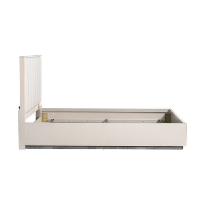Pavira Queen Bed with LED Lights - Stone