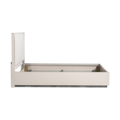Pavira Queen Bed with LED Lights - Stone