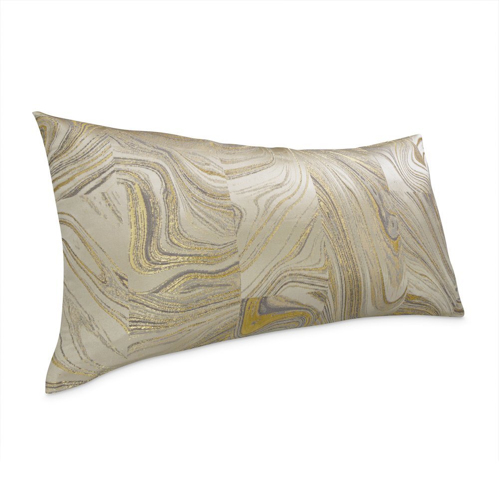 GLAMtastic Naomi 13"x24" Oblong Pillow, Set of 2 - Champagne