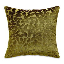 Re-nue Larkin 19" Square Velvet Pillow, Set of 2 - Olive Green
