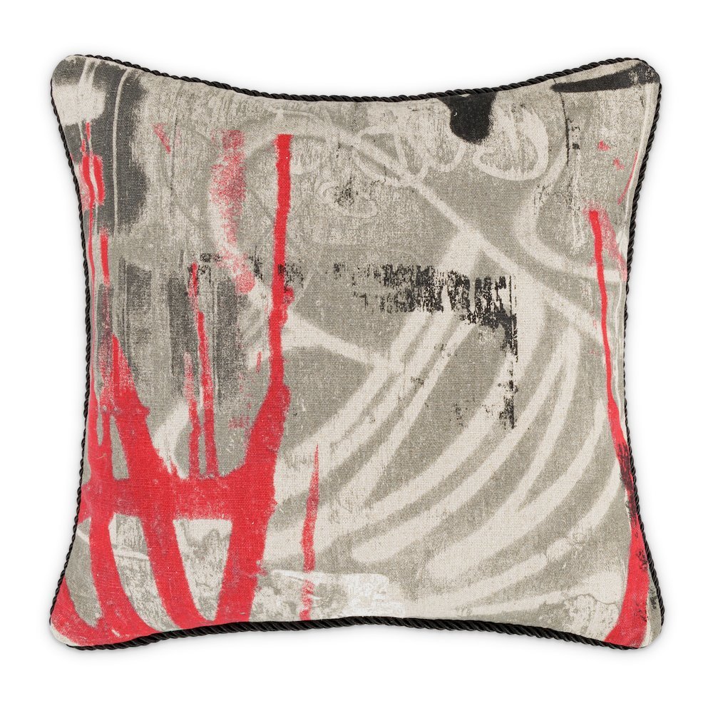 Uptown Downtown Bronx 19" Square Throw Pillow, Set of 2 - Firefly