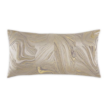 GLAMtastic Naomi 13"x24" Oblong Pillow, Set of 2 - Champagne