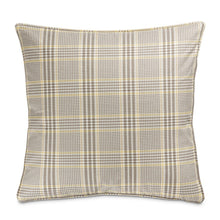 Newport Ardmore 22" Plaid Throw Pillow, Set of 2 - Pewter