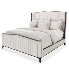 Paris Chic Eastern King Channel Tufted Panel Bed - Espresso