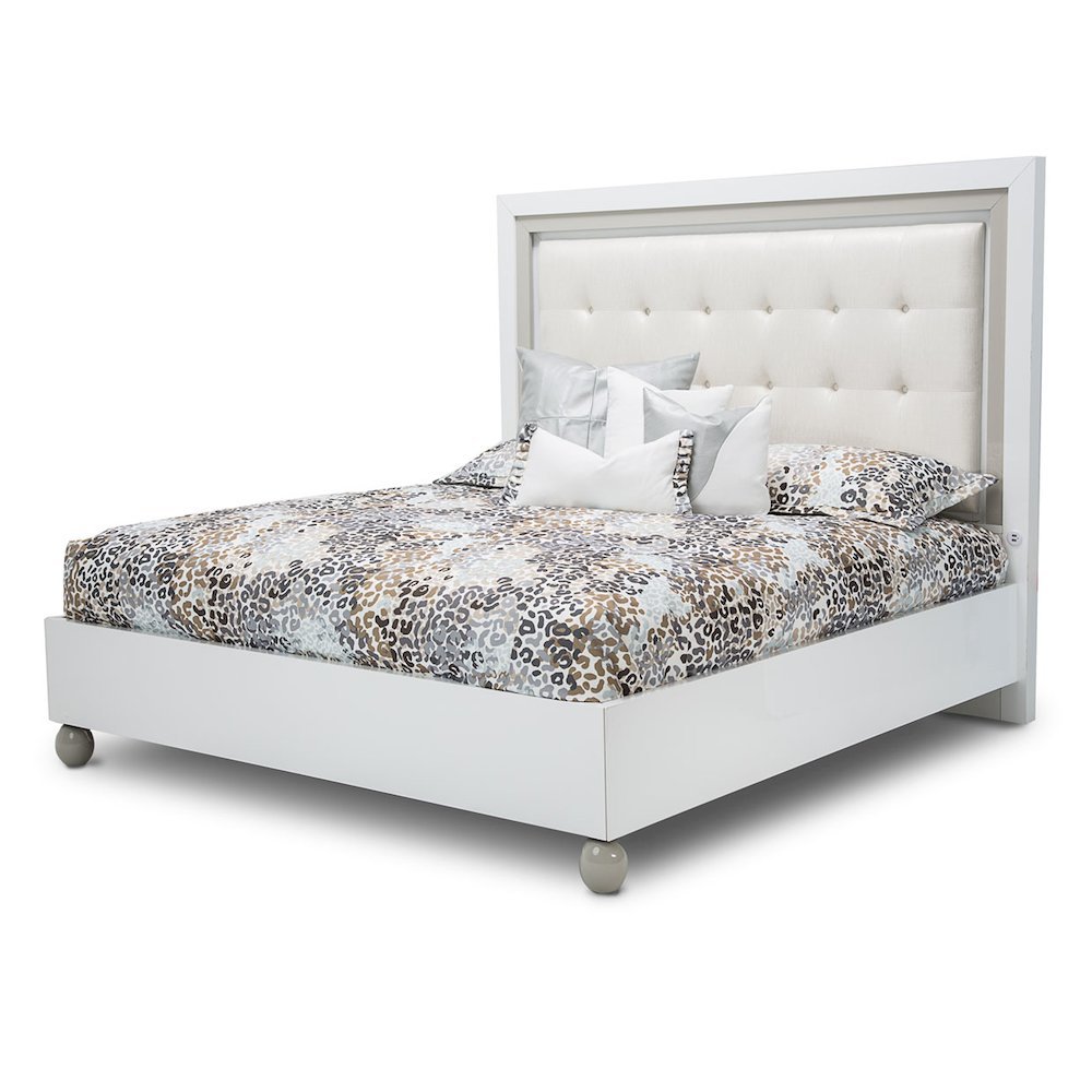 Sky Tower Queen Bed - Cloud White