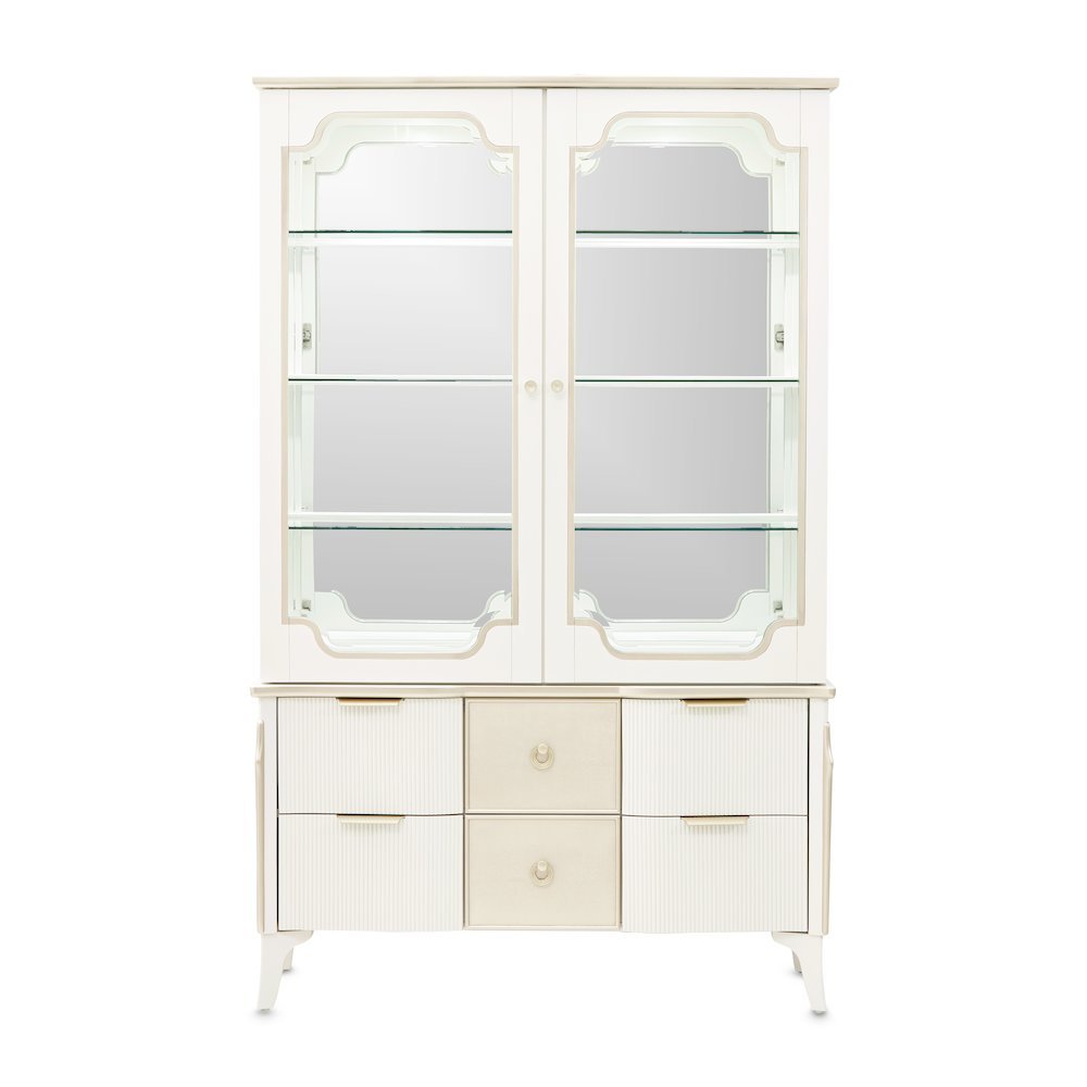 La Marisia Display Cabinet - Creamy Pearl