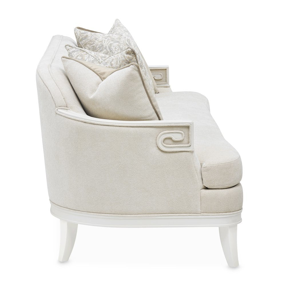 La Marisia Chenille Sofa - Tranquil/Creamy Pearl