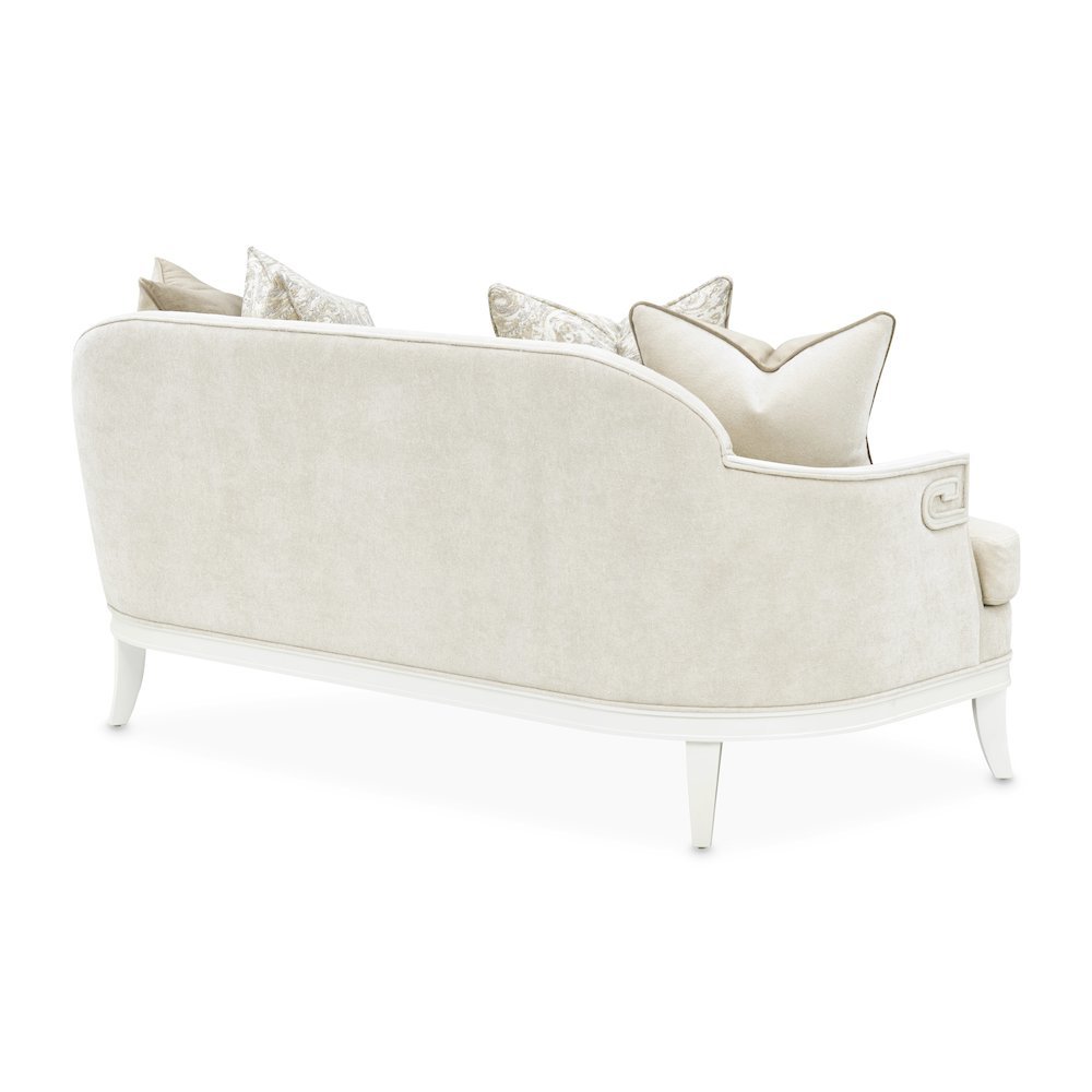 La Marisia Chenille Loveseat - Tranquil/Creamy Pearl