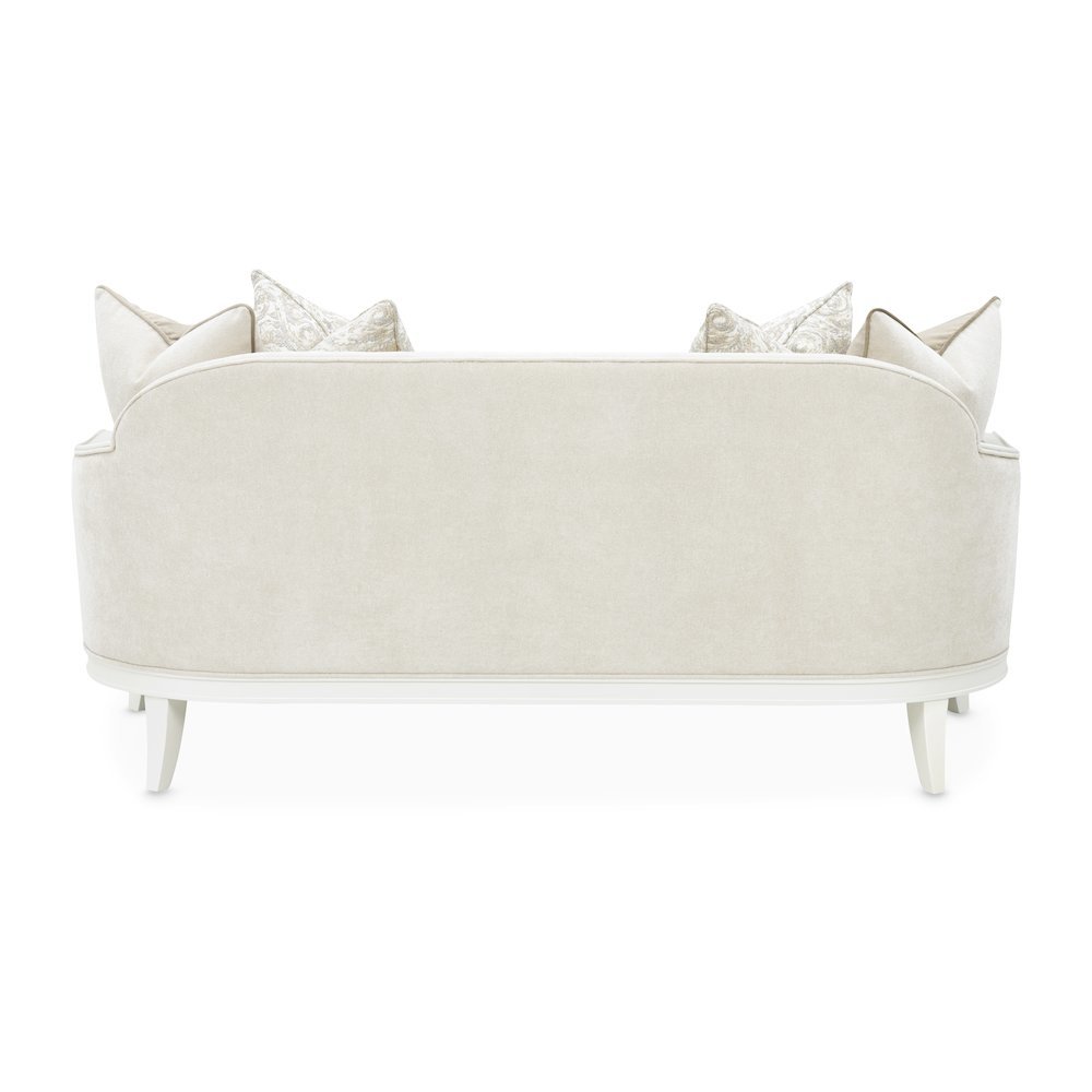 La Marisia Chenille Loveseat - Tranquil/Creamy Pearl