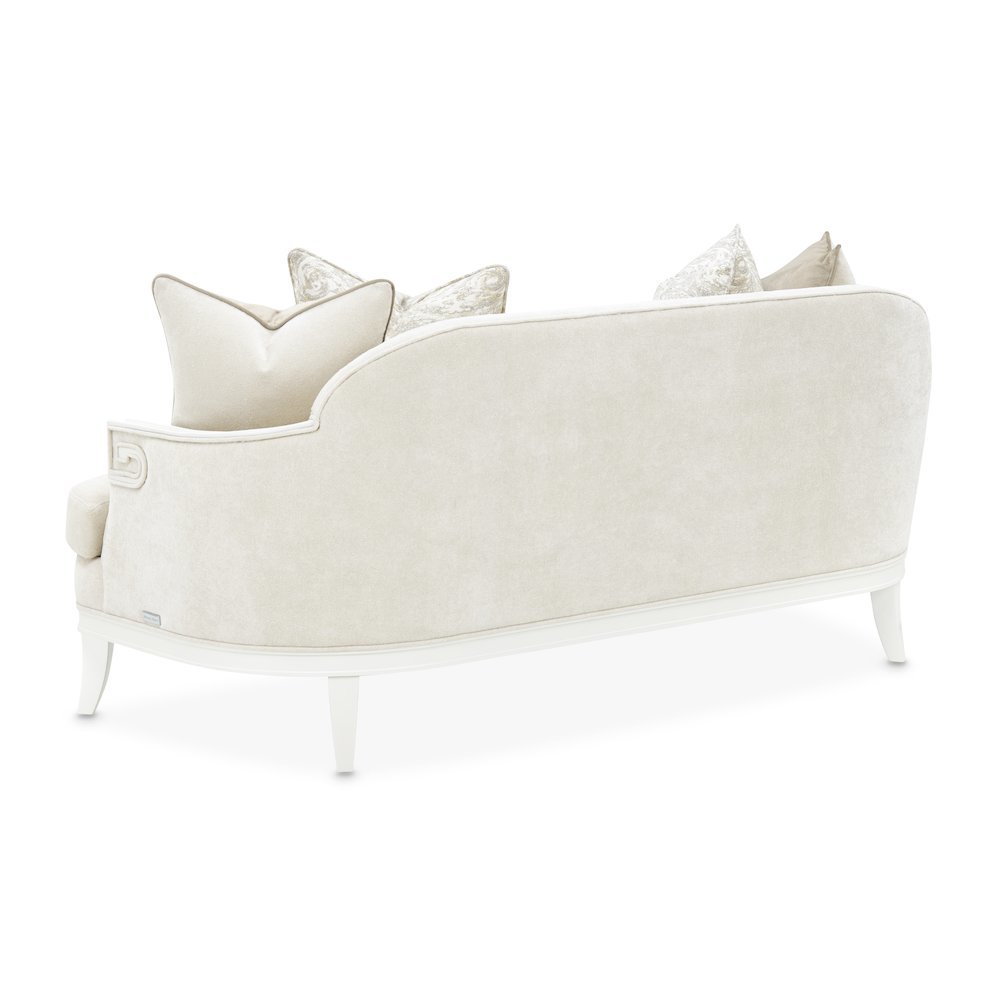 La Marisia Chenille Loveseat - Tranquil/Creamy Pearl