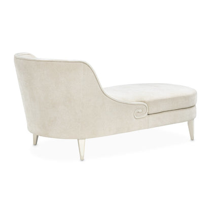 La Marisia Chenille Chaise - Tranquil/Light Champagne