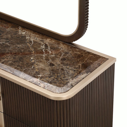West Kensington Dresser with Mirror - Medium Espresso