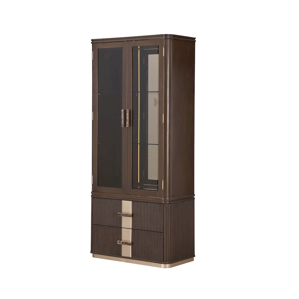 West Kensington Display Cabinet - Medium Espresso