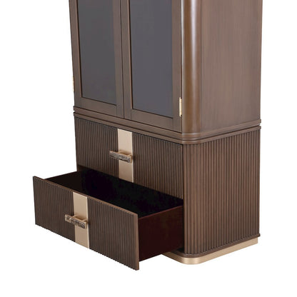 West Kensington Display Cabinet - Medium Espresso