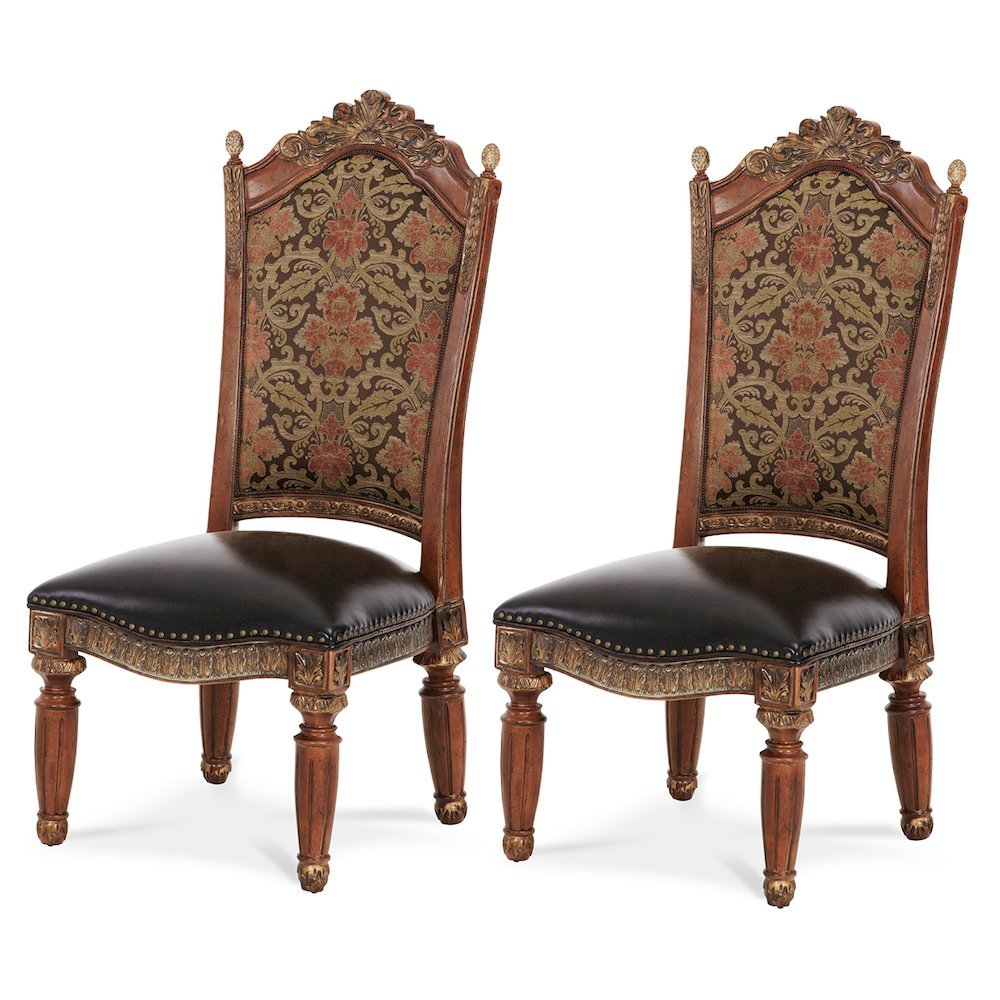 Villa Valencia Dining Side Chair - Classic Chestnut Set of 2