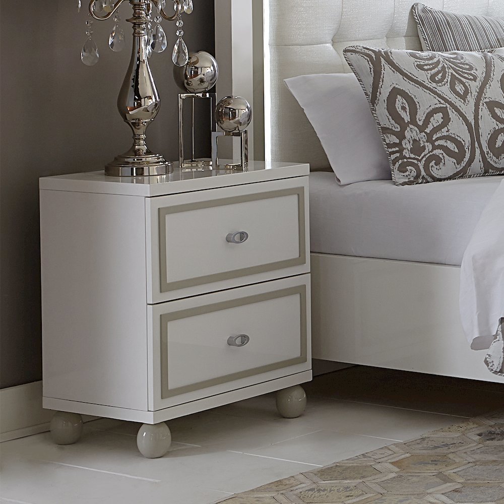 Sky Tower Nightstand - Cloud White