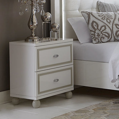 Sky Tower Nightstand - Cloud White
