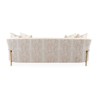 Gold Beige Accent Chair, Living Room Comfy Chair for Reading and Relaxation