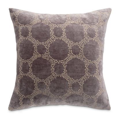 Moonbeam Heritage 19" Square Chenille Pillow, Set of 2 - Charcoal
