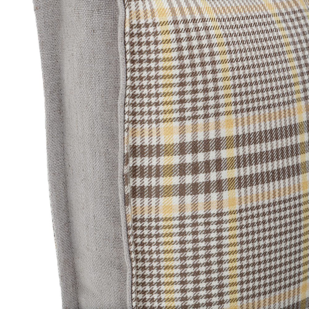 Newport Leeds 17" Plaid Accent Pillow, Set of 2 - Dove Gray