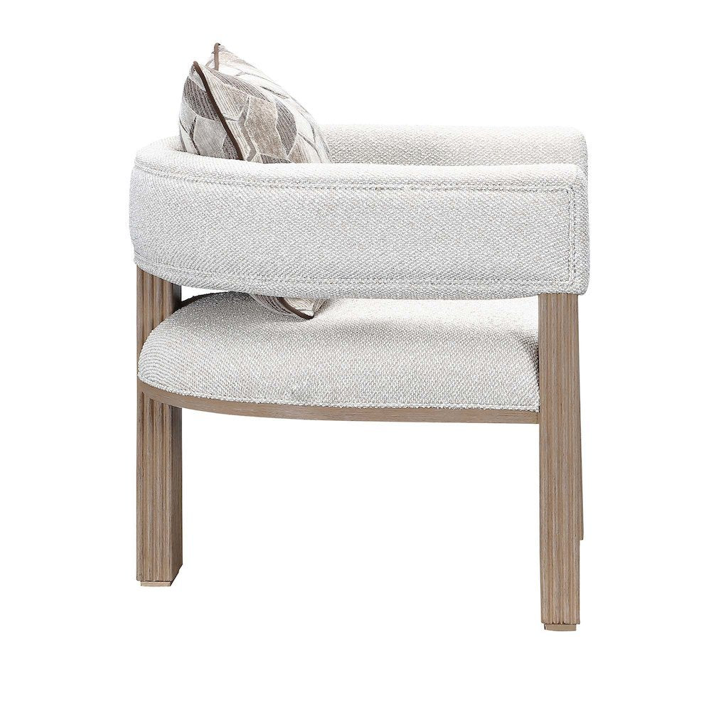 West Kensington Accent Chair - Buff/Seal Salt Caramel