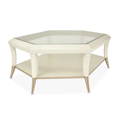 La Rachelle Hexagon Cocktail Table - Champagne