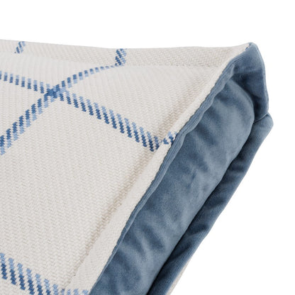 Newport 16" Square Box Throw Pillow, Set of 2 - Alta Sky Blue/White