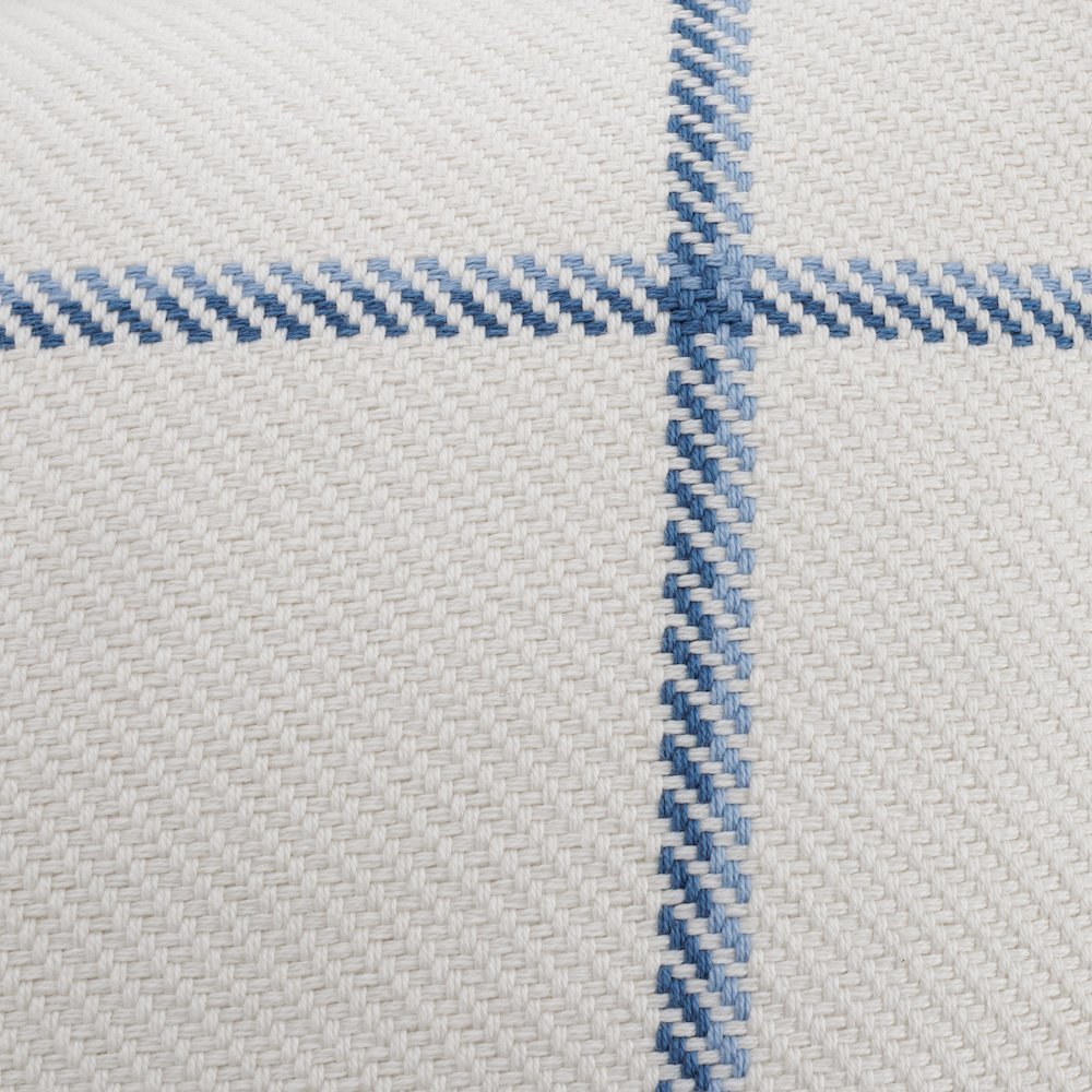 Newport 16" Square Box Throw Pillow, Set of 2 - Alta Sky Blue/White