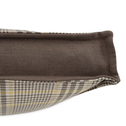 Newport Leeds 17" Plaid Throw Pillow, Set of 2 - Pewter