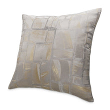 GLAMtastic Ferrara 19" Square Pillow, Set of 2 - Platinum