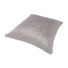 GLAMtastic Alderon 20" Velvet Accent Pillow, Set of 2 - Pewter