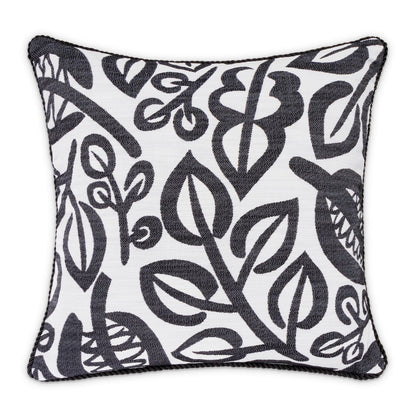 Uptown Downtown Ardent 20" Square Throw Pillow, Set of 2 - Black/White