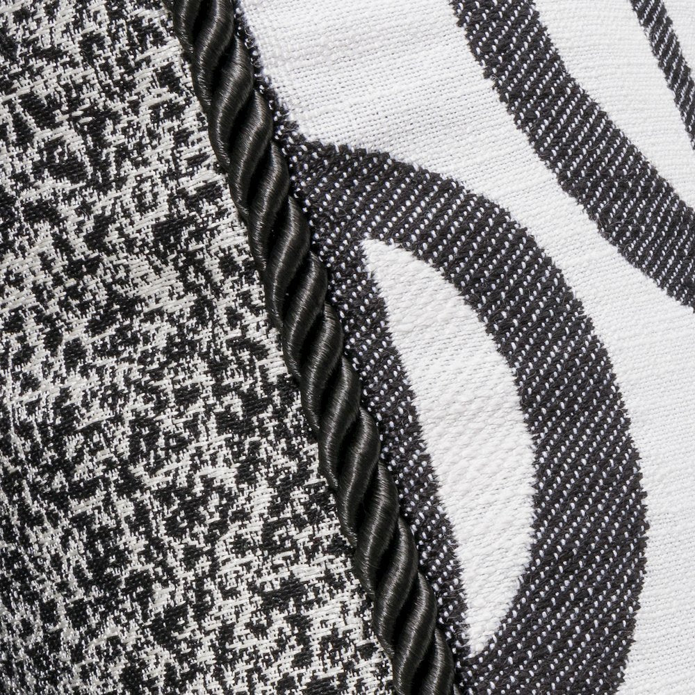 Uptown Downtown Ardent 20" Square Throw Pillow, Set of 2 - Black/White