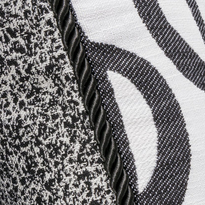 Uptown Downtown Ardent 20" Square Throw Pillow, Set of 2 - Black/White