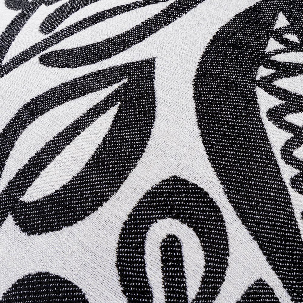 Uptown Downtown Ardent 20" Square Throw Pillow, Set of 2 - Black/White