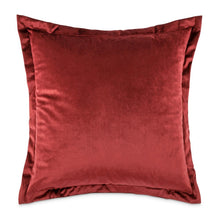 Conner 20" Velvet Throw Pillow, Set of 2 - Sangria