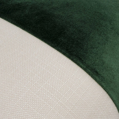 Caleb 21" Square Throw Pillow, Set of 2 - Cloud/Forest Green