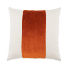 Caleb 21" Square Throw Pillow, Set of 2 - Cloud/Paprika