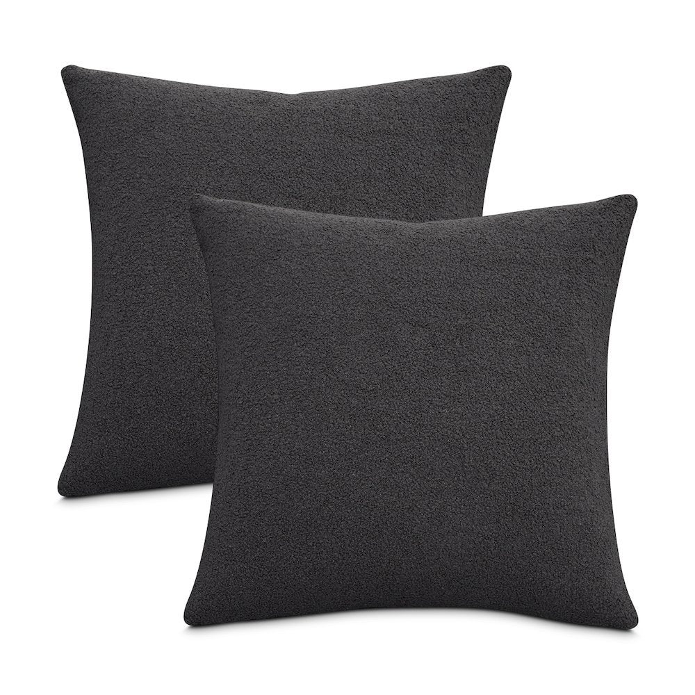 Shepard 21" Square Throw Pillow, Set of 2 - Dove Gray