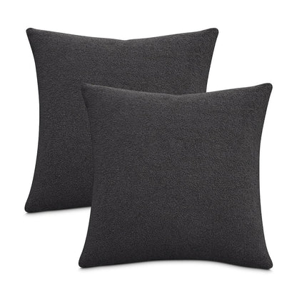 Shepard 21" Square Throw Pillow, Set of 2 - Dove Gray