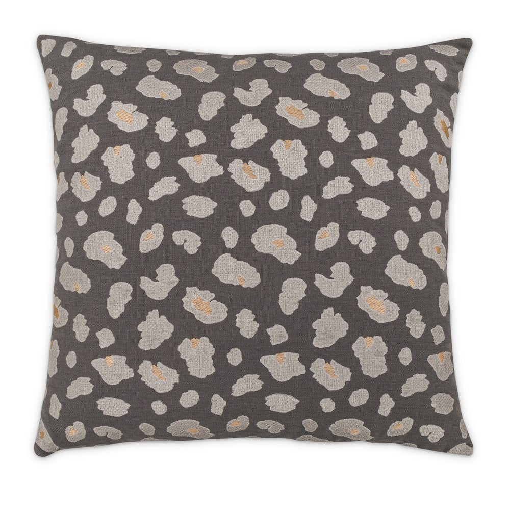 Explorer Simba 22" Square Throw Pillow, Set of 2 - Charcoal Gray