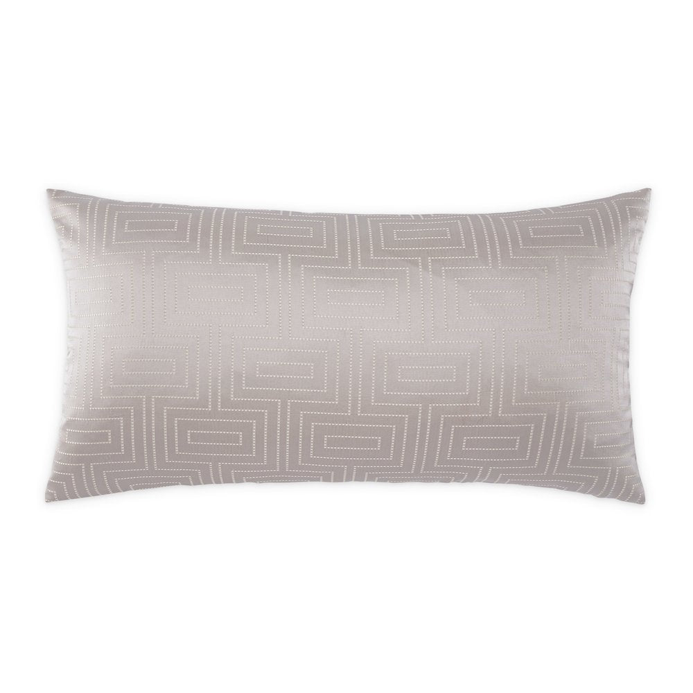 GLAMtastic Casey 13"x24" Oblong Pillow - Silver